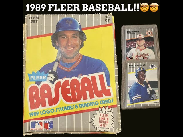 THROWBACK! 1989 FLEER BASEBALL BOX!! 🤯HUNTING FOR KEN GRIFFEY JR. ROOKIE CARDS!