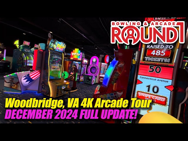 Round1 @ Potomac Mills, December 2024 FULL UPDATE! (Woodbridge VA), 4K arcade walkthrough & tour