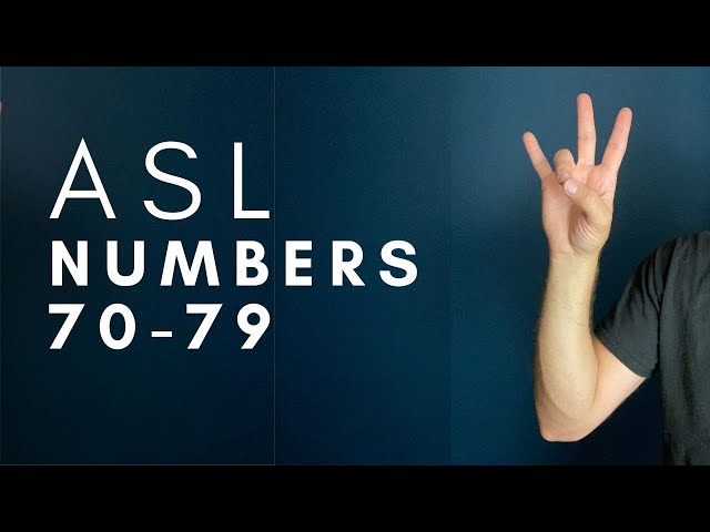 Numbers 70-79 in ASL | American Sign Language for Beginners