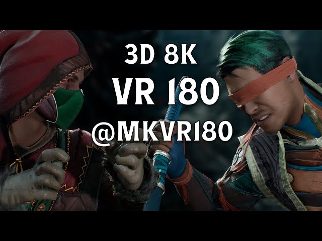 Mortal Kombat VR: Reptile vs Kenshi (VR180 8K 3D Battle) | Epic Virtual Fight Scene (MQVR-24A)