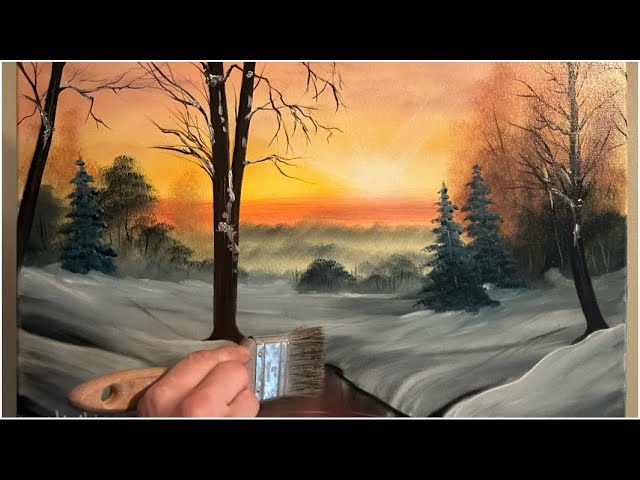 Happy Little Painting- Wet on Wet Painting Lesson