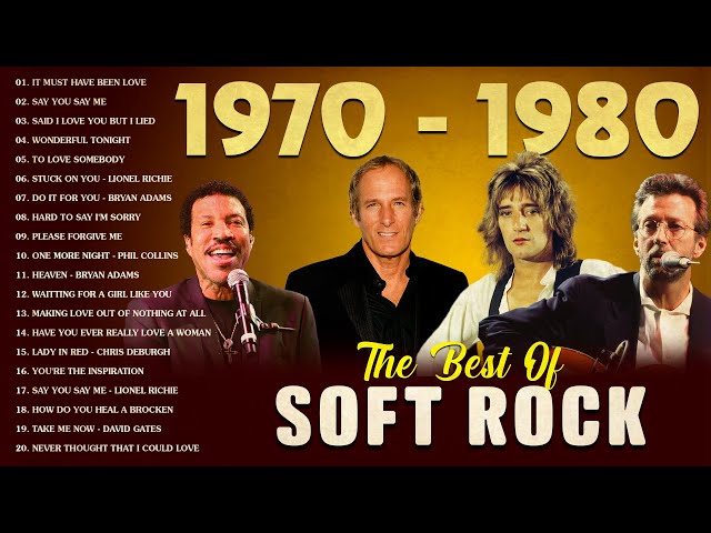 Soft Rock Songs 70s 80s 90s Full Album 📀 Rod Stewart, Phil Collins, Bee Gees, Queen, Led Zeppelin