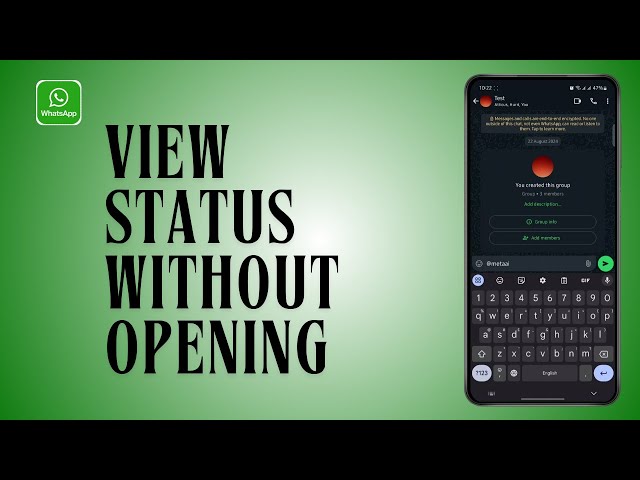 How To View WhatsApp Status WITHOUT Opening