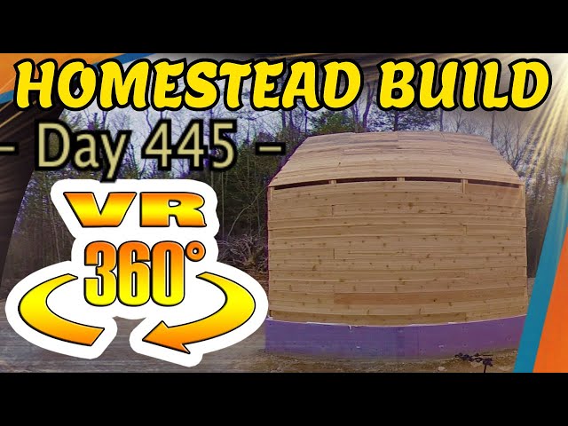 Homestead Building - Mini House Sheathing Finished, Saving Money with Reused Materials