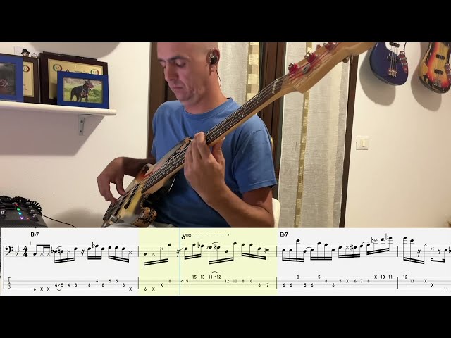 A few examples of bass lines from my book: 100 Funk Grooves for Bass