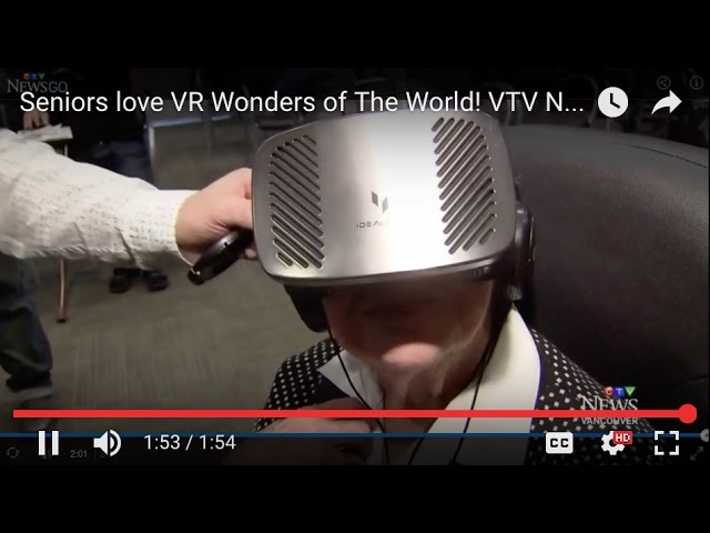 Seniors love VR Wonders of The World!