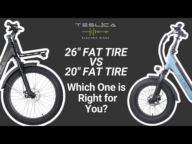 26-Inch vs. 20-Inch Fat Tire E-Bikes: Which One is Right for You?