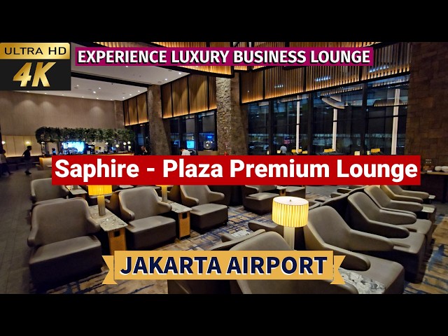 [4k] Jakarta airport business lounge 2024 | Saphire - Plaza Premium Lounge Jakarta