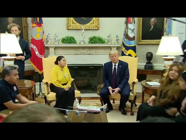 President Trump meets with Vanessa Guillen's family at White House