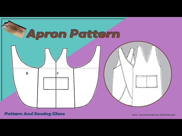 [Pattern] Apron(Cross back apron, 에이프런, 앞치마 패턴 만들기)