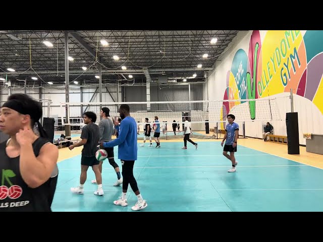 Volleydome Men's Winter League 2025 | Week 5, Black & Yellow vs Sage of Six Packs, Set 1