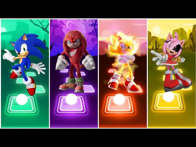 Sonic Hedgehog Team | Sonic Werehog vs Dark Sonic vs Knuckles Sonic vs Amy Exe Sonic | Tileshop