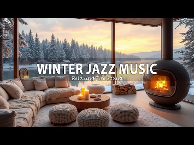 Jazz Under Falling Snow 🔥 Smooth Relaxation for Work and Study