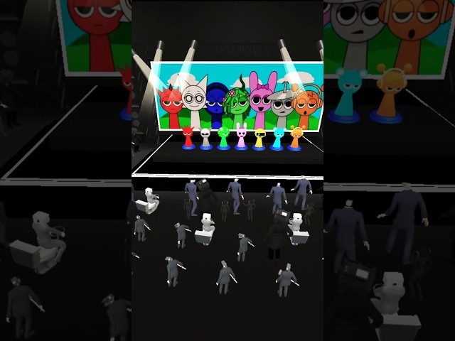 Nextbots Playground Incredibox Sprunki Rinky dj dj All Tv Man Dance #sprunki #animation #shorts