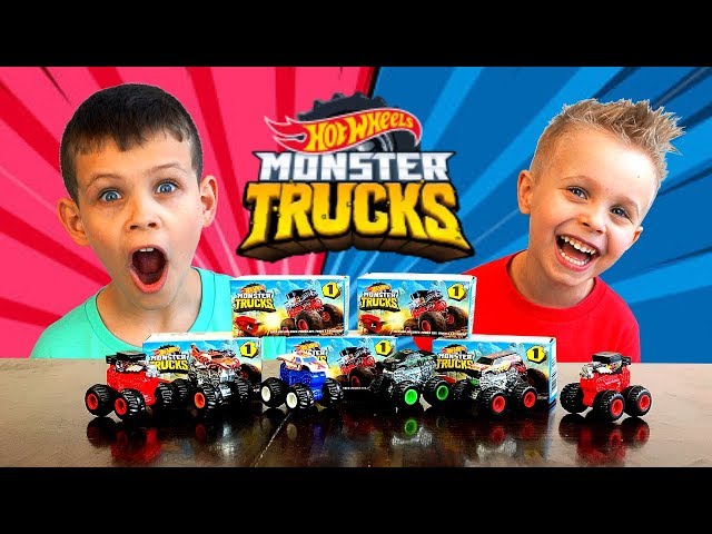 Unboxing Hot Wheels Monster Trucks Mini Mystery Trucks - Series 1