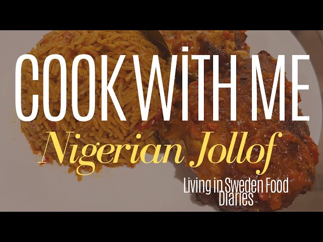 Oven Cooked Nigerian Jollof | Living In Sweden Food Diaries | ASMR Satisfying Sound