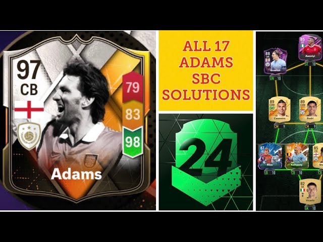 TONY ADAM | ALL 17 SBC SOLUTIONS | MADFUT ICON | MADFUT 24