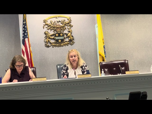 Mayor Carolyn Dempsey explains about mixup before vote