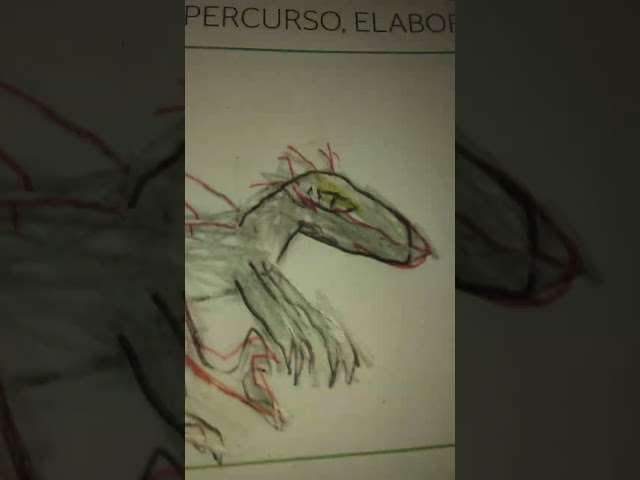 pt2 desenhando coisas ominiraptor pré história  austroraptor pre historia  allo de dominion