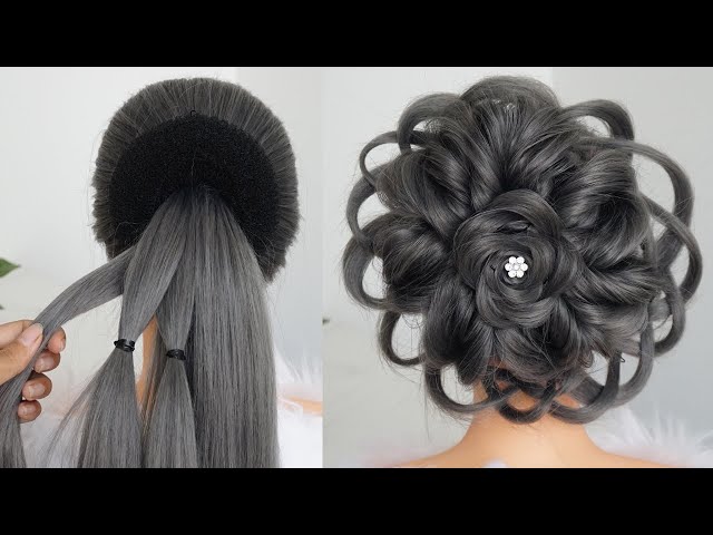 New Messy Updo Hairstyle - Bridal Hairstyle Tutorial Step By Step