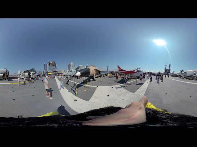 360 4K - USS Midway Flight Deck - San Diego, California USA