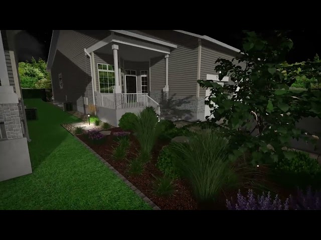 Oxford St - Kemptville Front and Rear Yard 3D Landscape Design