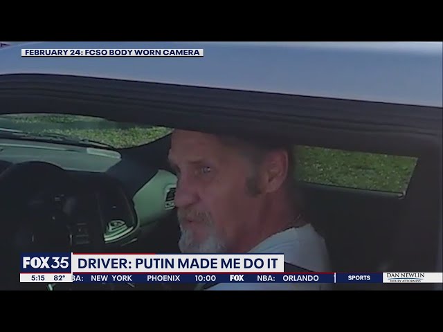 Florida man blames Putin for speeding, police say