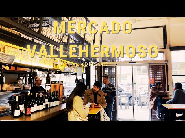 VALLEHERMO MARKET in Madrid Spain 2023 4k Walk | MERCADO VALLEHERMOSO