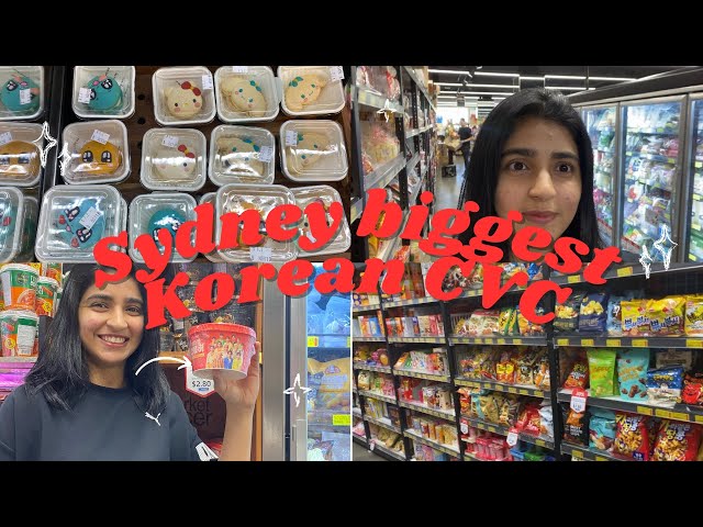 Sydney’s biggest Korean 🇰🇷 CVS || Buying k-food 🤩 || Food haul 🍙🧇 || Kajal middha