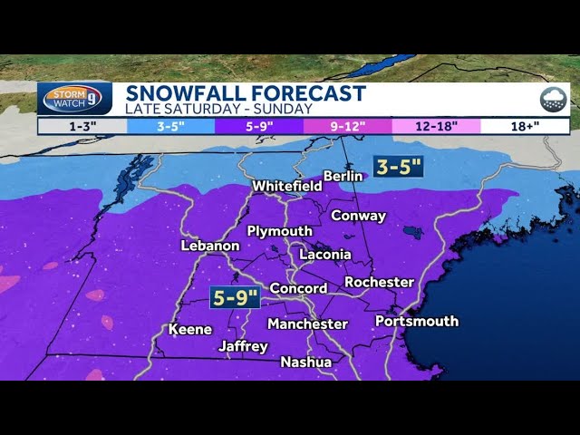 Video: Weekend storm expected to bring several inches of snow