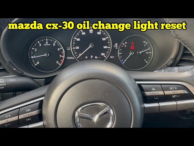 2023 Mazda Cx-30 Oil Change Reminder Reset