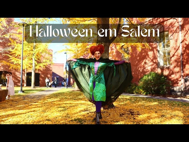 Halloween na cidade das bruxas, Salem! Fantasia de Winifred Sanderson de Hocus Pocus (Abracadabra)