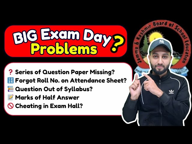 JKBOSE Exam Issues: Missing Series, Forgotten Roll No & Marks of Half Answers - Cheating in Exam