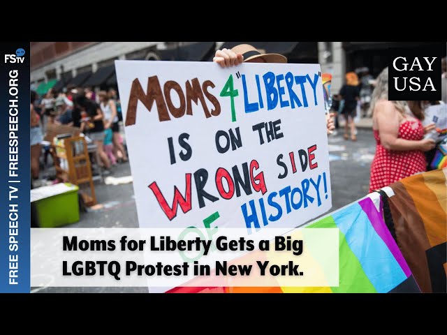 Gay USA 1/24/2024 | Moms for Liberty Gets a Big LGBTQ Protest in New York.