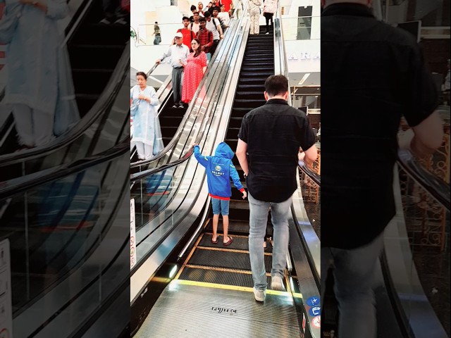 Fear Of Escalator 😨😨😨#funny #escalator #trending #shorts