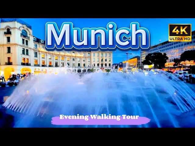 Munich by Night in 4K – Enchanting Evening Walking Tour Through Bavaria’s Heart!