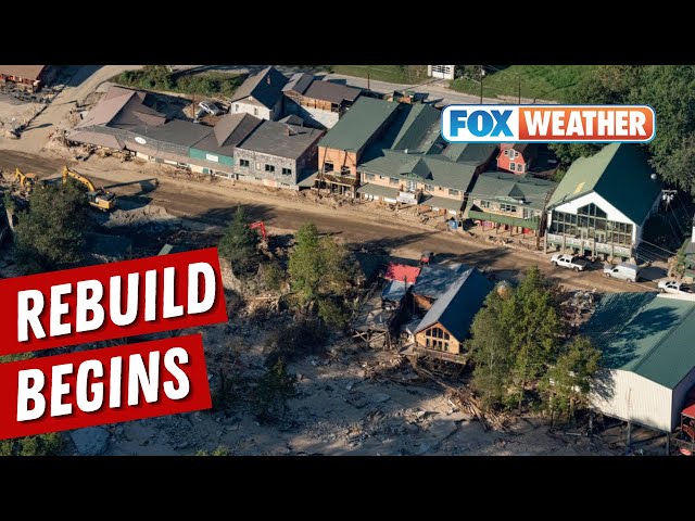 Chimney Rock, North Carolina Rebuilding After Devastating Helene Flooding