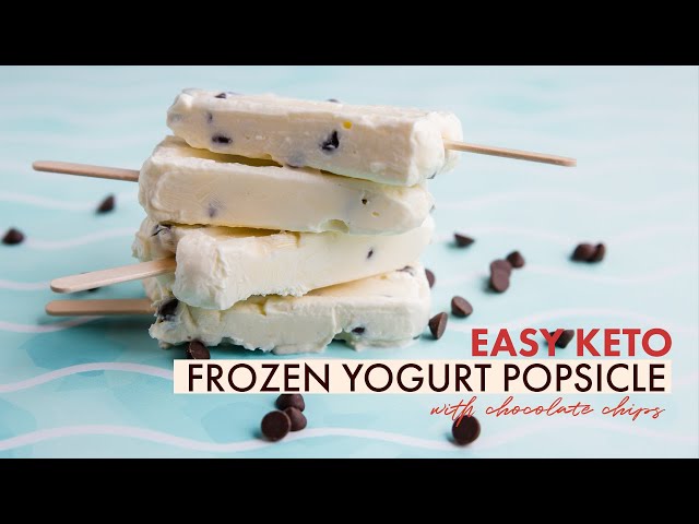 BEST KETO Frozen YOGURT POPSICLES | Easy SUGAR FREE Homemade Yogurt Pops | Keto Summer Treat