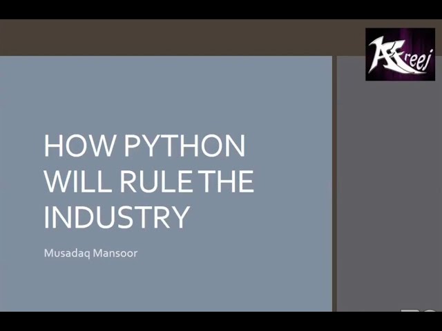 Webinar   How Python will Rule the CS Industry