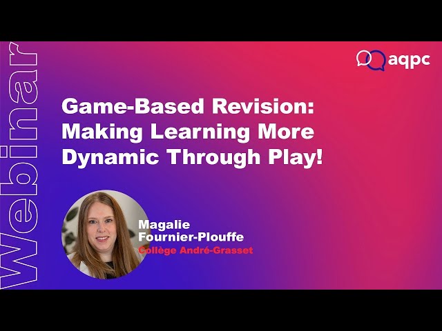 Game Based Revision  Making Learning More Dynamic Through Play!