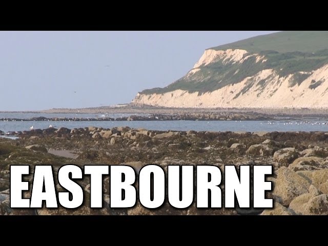 Eastbourne in East Sussex - British shore fishing marks, South Coast, England, Britain, UK