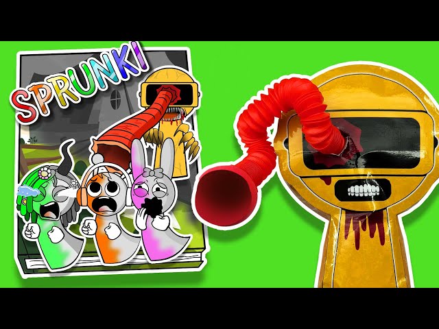 Making INCREDIBOX SPRUNKI Game Book 📚 ➕ OH No ! MR.Garnold squishy Surgery 😈 Paper Crafting