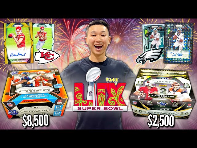 I OPENED THE LEGENDARY $8,000 2017 PRIZM FOOTBALL BOX FOR THE SUPER BOWL (MAHOMES ROOKIE YEAR)! 😳🔥