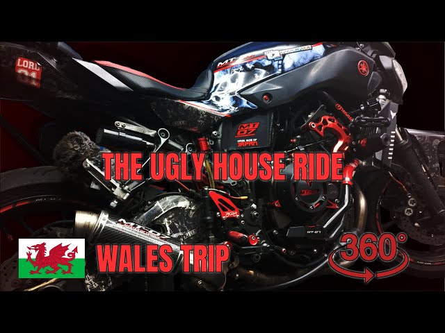 Wales - The Ugly House Road - MT07 Turbo - #insta360