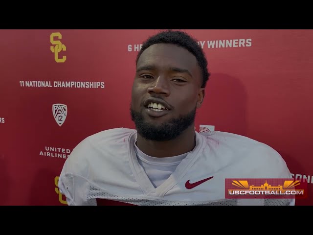 Shane Lee from USC spring practice No. 3