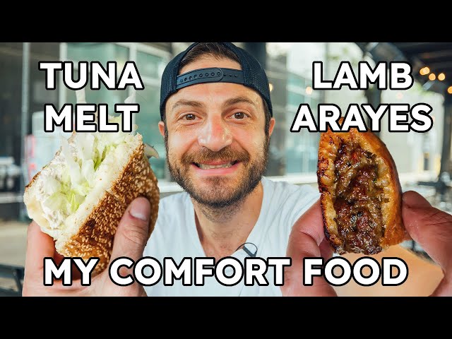 2 of My FAVORITE BITES Ever! Tuna Melt + Arayes | Jeremy Jacobowitz