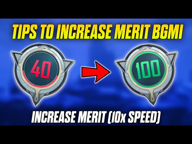 How to increase merit in bgmi fast | increase merit in bgmi from 40 | bgmi me merit kaise badhaye