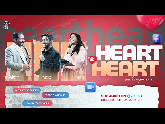 HEART 2 HEART | Blessing Today Church Online Experience | Ps. Damien Antony | 11 Feb 2025