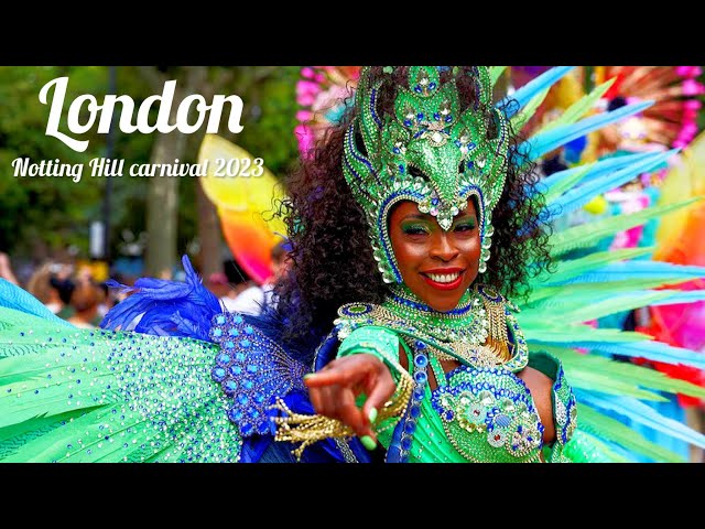 NOTTING HILL CARNIVAL 2023,  WALK TROUGH NOTTING HILL CARNIVAL LONDON , 4K VIDEO