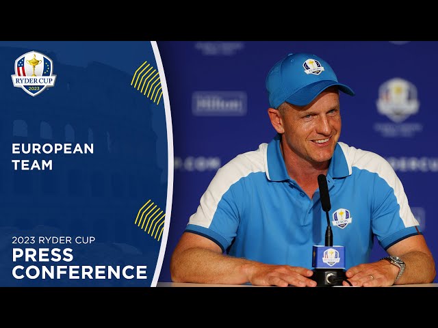 LIVE | European Team Press Conference | 2023 Ryder Cup